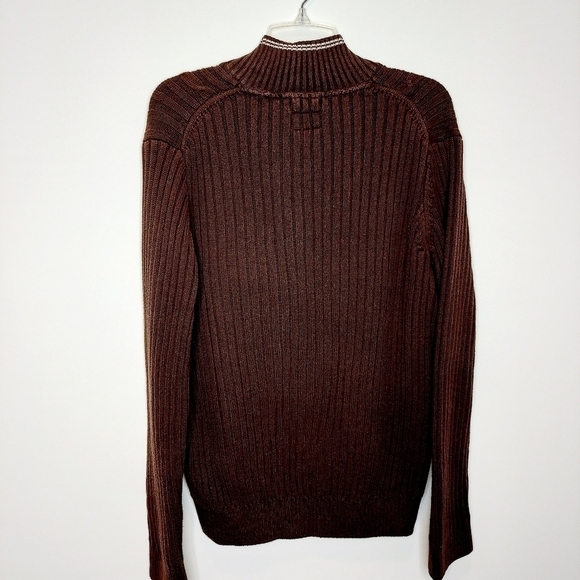 VTG Tommy Hilfiger Crest Quarter Zip 1/4 Sweater L - Picture 9 of 10